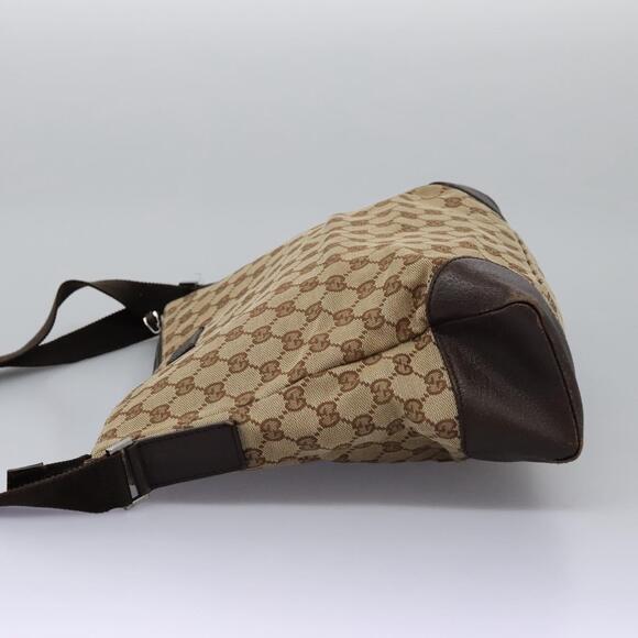 GUCCI GG Canvas Shoulder Bag Beige - Picture 4 of 13
